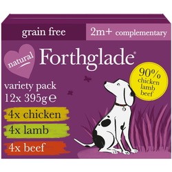 Корм для собак Forthglade Natural Wet Food 2+ Chicken/Lamb/Beef 12 pcs