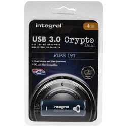 USB-флешки Integral Crypto Dual FIPS 197 Encrypted USB 3.0 4Gb