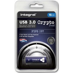 USB-флешки Integral Crypto Dual FIPS 197 Encrypted USB 3.0 16Gb