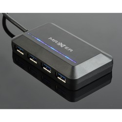 Картридеры и USB-хабы Maxxter ACT-HUB3C-4P