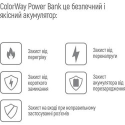 Powerbank ColorWay CW-PB200LPD2BK