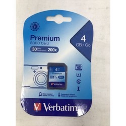 Карты памяти Verbatim Premium SDHC UHS-I V10 U1 Class 10 8Gb
