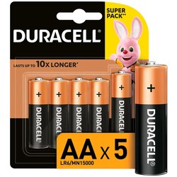 Аккумуляторы и батарейки Duracell 5xAA MN1500