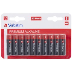 Аккумуляторы и батарейки Verbatim Premium 20xAA