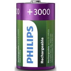 Аккумуляторы и батарейки Philips 2xD 3000 mAh
