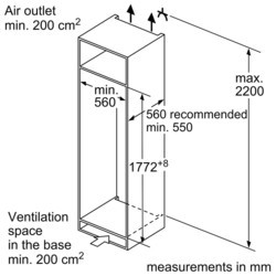 Встраиваемые холодильники Bosch KIR 81VSF0G