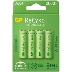 Аккумуляторы и батарейки GP Recyko 2700 Series 4xAA 2600 mAh