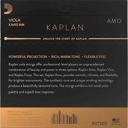 Струны DAddario Kaplan Amo Viola String Set Medium Scale Medium
