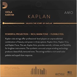 Струны DAddario Kaplan Amo Viola String Set Short Scale Medium