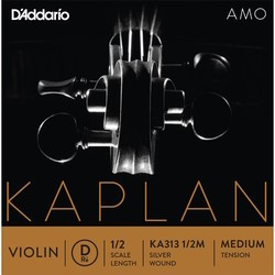 Струны DAddario Kaplan Amo Single D Violin String 1/2 Medium