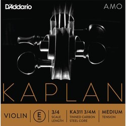 Струны DAddario Kaplan Amo Single E Violin String 3/4 Medium