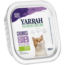 Корм для кошек Yarrah Organic Chunks with Chicken and Turkey 100 g 6 pcs