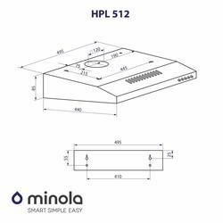 Вытяжки Minola HPL 512 BL