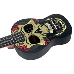 Акустические гитары Harley Benton DOTU UKE-S Diamond Skull