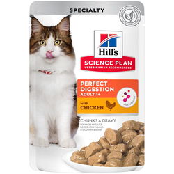 Корм для кошек Hills SP Adult 1+ Perfect Digestion Chicken Pouch 48 pcs