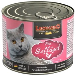 Корм для кошек Leonardo Adult Canned with Poultry 200 g 6 pcs