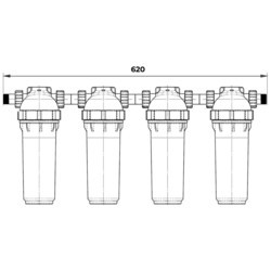Фильтры для воды DAFI Obudowa filtra przepływowego