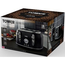Тостеры, бутербродницы и вафельницы Tower Renaissance T20065BLK