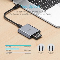 Картридеры и USB-хабы Unitek CFexpress2.0 USB 10Gbps Aluminium Card Reader