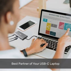 Картридеры и USB-хабы Unitek uHUB O8+ 8-in-1 USB-C Ethernet Hub with Dual Monitor, 100W Power Delivery and Card Reader