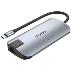 Картридеры и USB-хабы Unitek uHUB P5+ 5-in-1 USB-C Ethernet Hub with HDMI and 100W Power Delivery