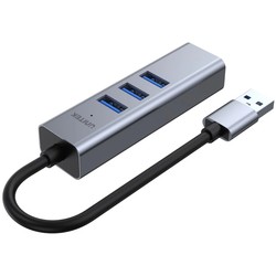 Картридеры и USB-хабы Unitek uHUB Q4+ 4-in-1 USB-A Ethernet Hub