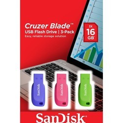 USB-флешки SanDisk Cruzer Blade 3x16Gb