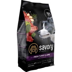 Корм для собак Savory Medium Breed Rich in Fresh Turkey/Lamb 3 kg