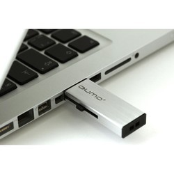 USB Flash (флешка) Qumo Aluminium 64Gb (черный)