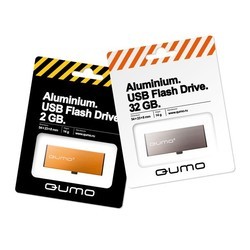 USB Flash (флешка) Qumo Aluminium 64Gb (серебристый)