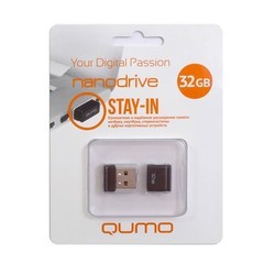 USB Flash (флешка) Qumo nanoDrive 8Gb (черный)