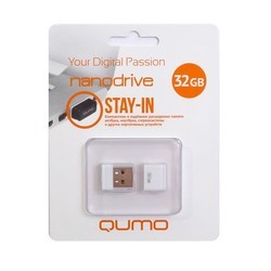 USB Flash (флешка) Qumo nanoDrive 16Gb (белый)