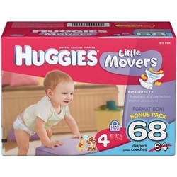 Подгузники (памперсы) Huggies Little Movers 4 / 68 pcs