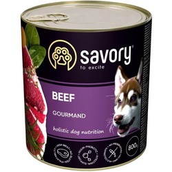 Корм для собак Savory Gourmand Beef Pate 800 g