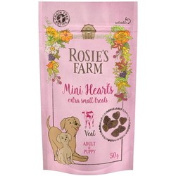 Корм для собак Rosies Farm Mini Hearts Extra Small Treats Veal 5 pcs
