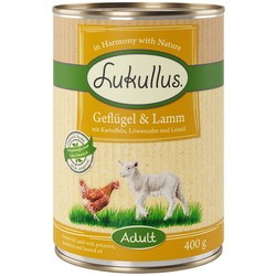 Корм для собак Lukullus Adult Wet Food Poultry with Lamb 400 g 12 pcs