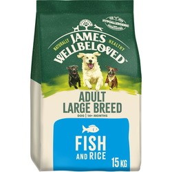 Корм для собак James Wellbeloved Adult Large Breed Fish/Rice 15 kg