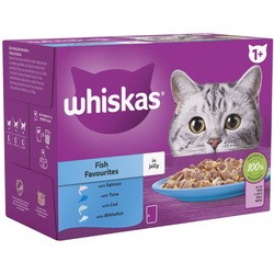 Корм для кошек Whiskas 1+ Fish Favourites in Jelly 96 pcs