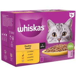 Корм для кошек Whiskas 1+ Poultry Feasts in Gravy 48 pcs