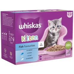 Корм для кошек Whiskas Kitten Fish Favourites in Jelly 12 pcs