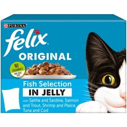 Корм для кошек Felix Original Fish Selection in Jelly 40 pcs