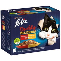 Корм для кошек Felix Doubly Delicious Countryside Meaty Selection 72 pcs