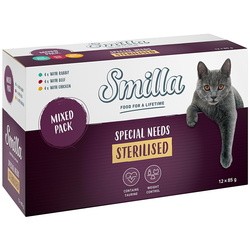 Корм для кошек Smilla Adult Sterilised Pouch 12 pcs