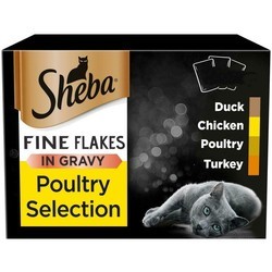 Корм для кошек Sheba Fine Flakes Poultry Collection in Gravy 96 pcs