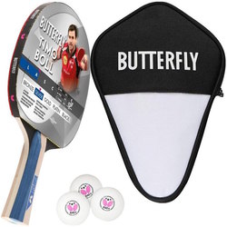 Ракетки для настольного тенниса Butterfly Timo Boll Silver 85016 + case + 3x R40+ balls