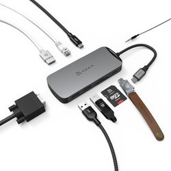 Картридеры и USB-хабы ADAM Elements CASA HUB X USB-C 3.1 10-in-1 Port Hub