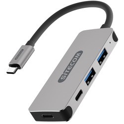 Картридеры и USB-хабы Sitecom USB-C Hub 4 Port CN-384