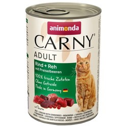 Корм для кошек Animonda Adult Carny Beef/Venison with Cowberries 400 g 12 pcs