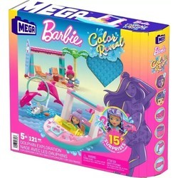 Конструкторы MEGA Bloks Barbie Color Reveal Dolphin Exploration Building Set HHW83