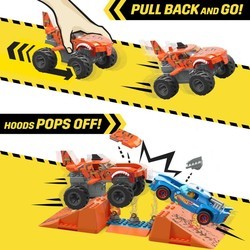 Конструкторы MEGA Bloks Hot Wheels Smash n Crash Tiger Shark Chomp Coursmonster Truck Building Set HKF88